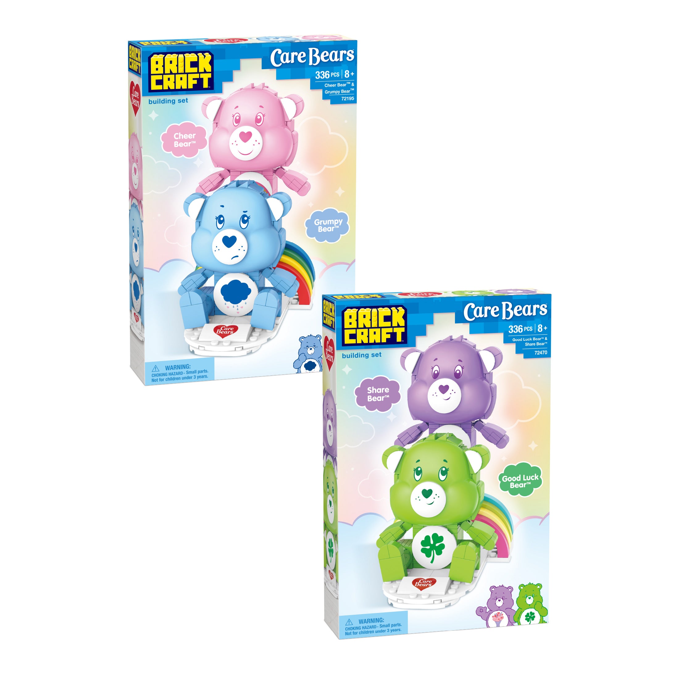 Brickcraft x Care Bears 4-Pack Bundle Brick Kit - 672 Pieces