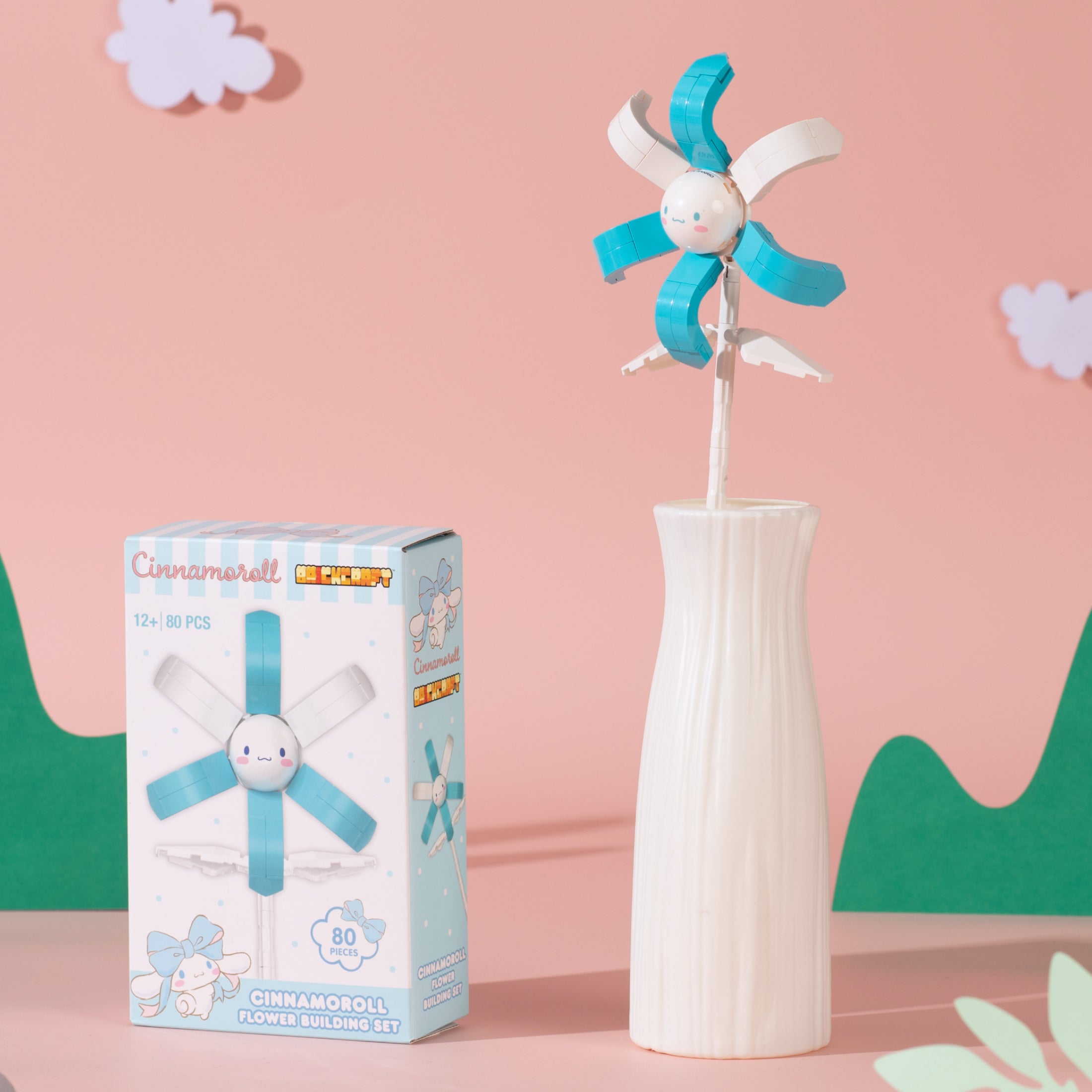 Brickcraft x Hello Kitty Cinnamoroll Flower Brick Building Set