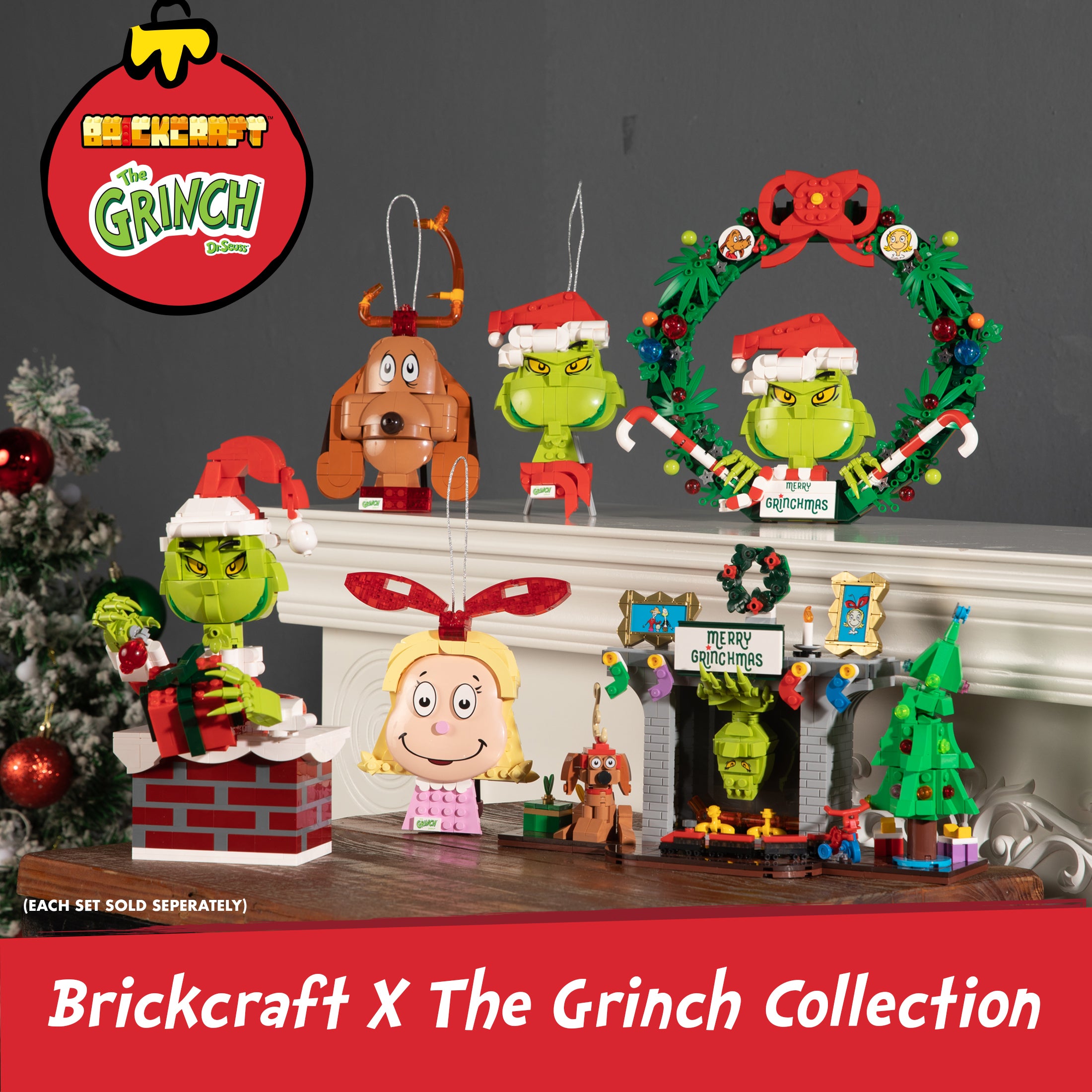 Grinch in Fireplace