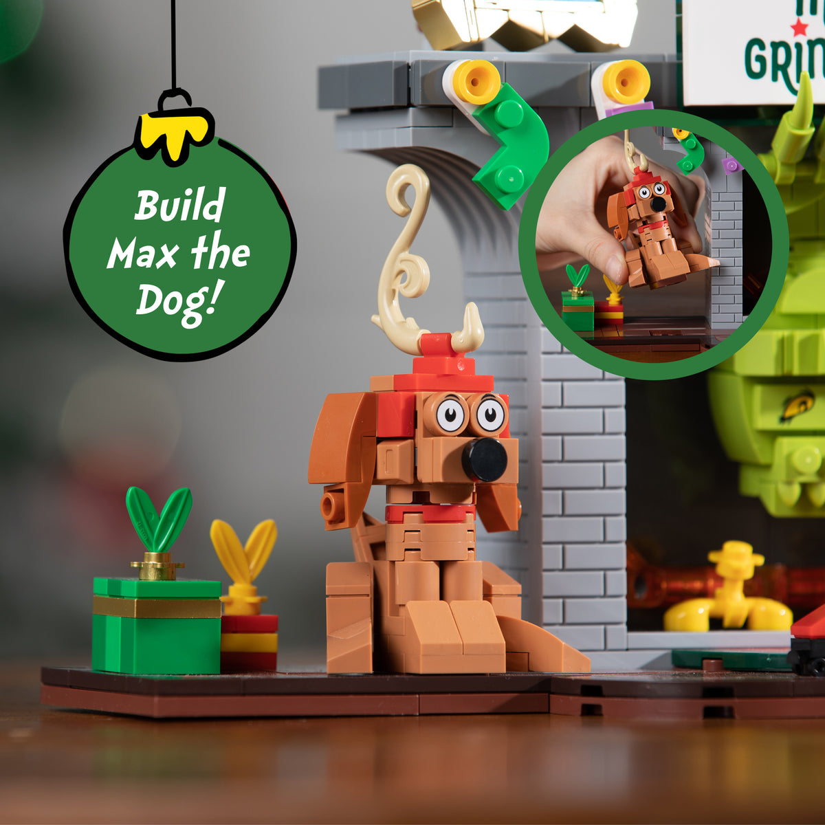 Grinch in Fireplace