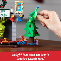 Grinch in Fireplace