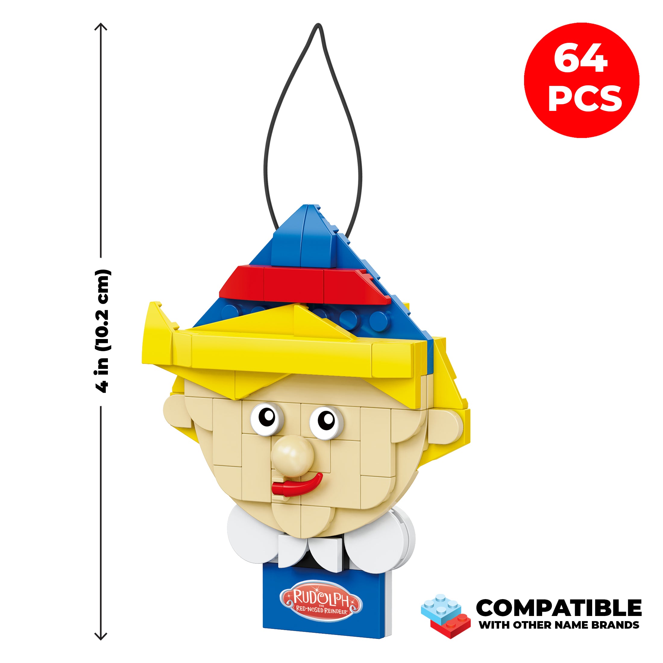 Brickcraft x Rudolph Hermey the Elf Ornament Brick Building Set