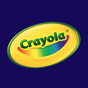 Crayola logo on a dark blue background