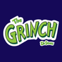 The Grinch logo with Dr. Seuss branding on a dark blue background
