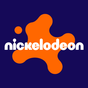 Nickelodeon logo with orange splash design on a dark blue background