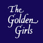 Text 'The Golden Girls' in white on a dark blue background