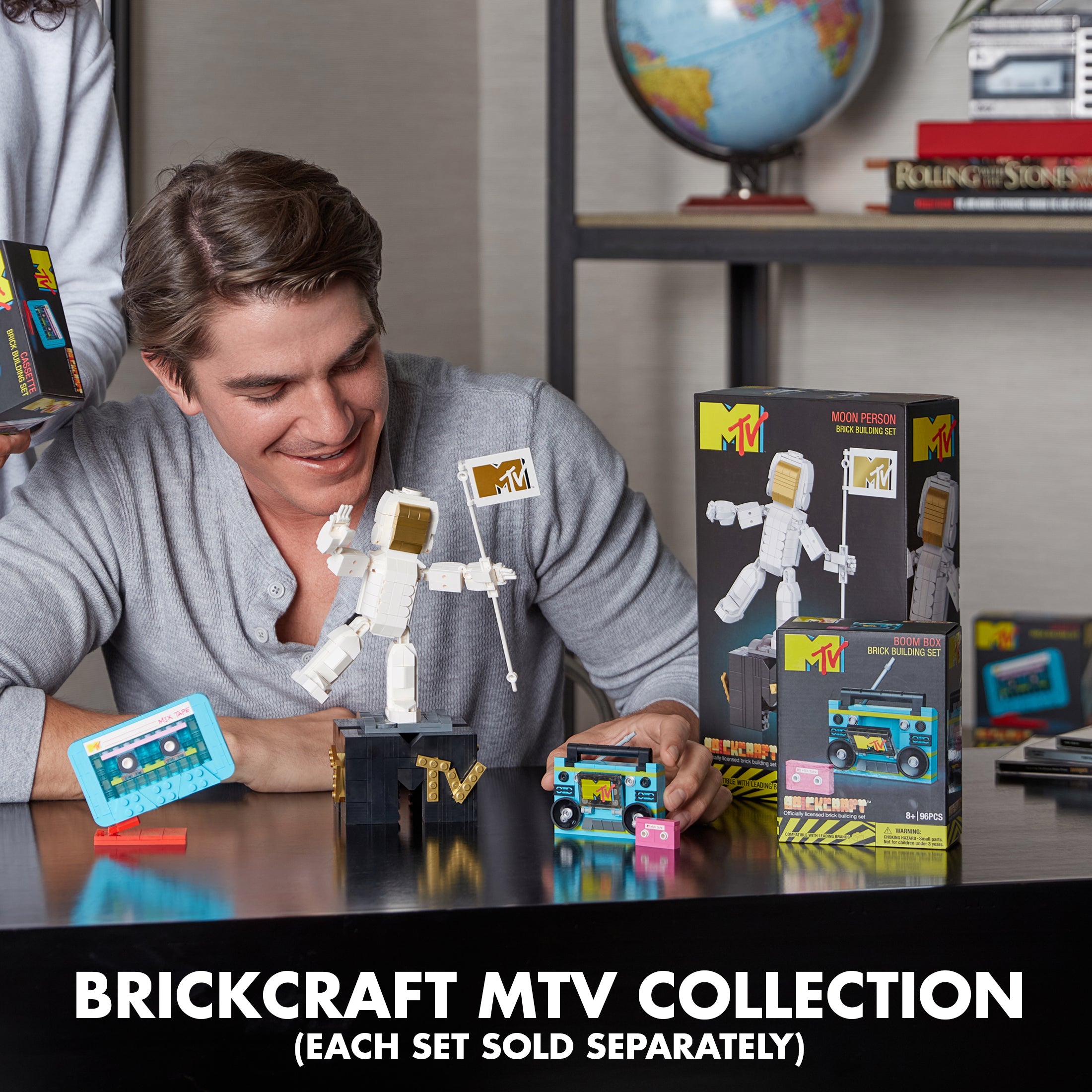 Brickcraft x MTV Boom Box Brick Building Set – 96 Piece Kit