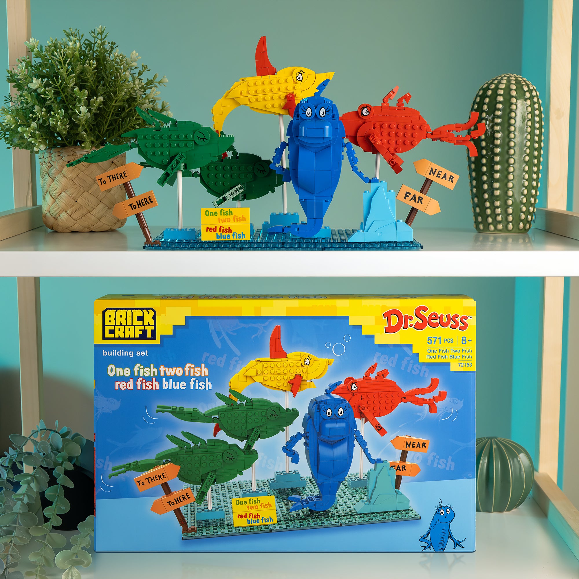 Brickcraft x Dr. Seuss One Fish Two Fish Brick Building Set