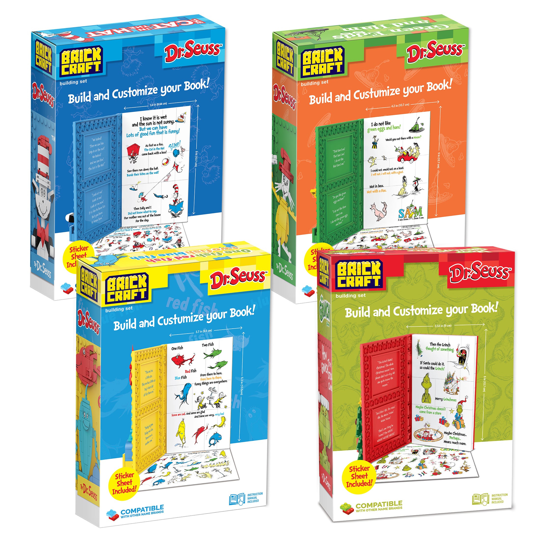 Brickcraft Dr. Seuss Storytime Brick Building Bundle!