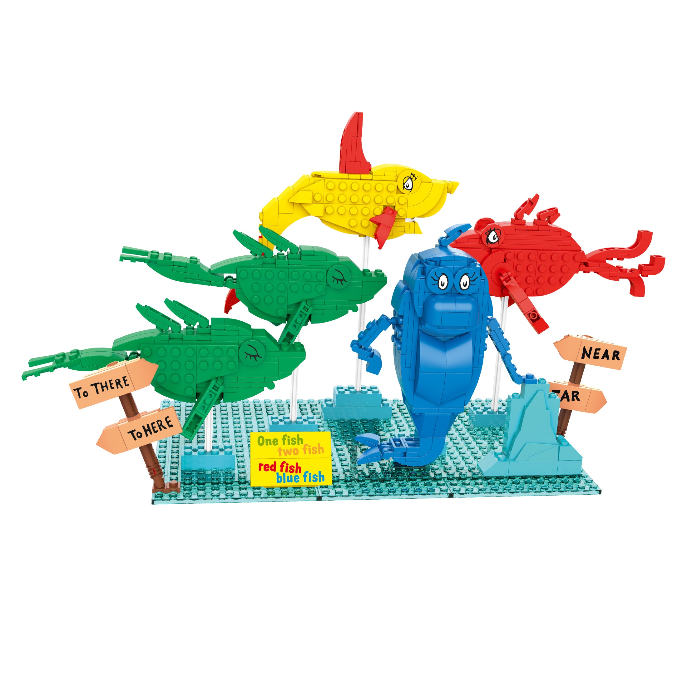 Brickcraft Dr. Seuss Building Kit Bundle – Sam I Am, Cat in the