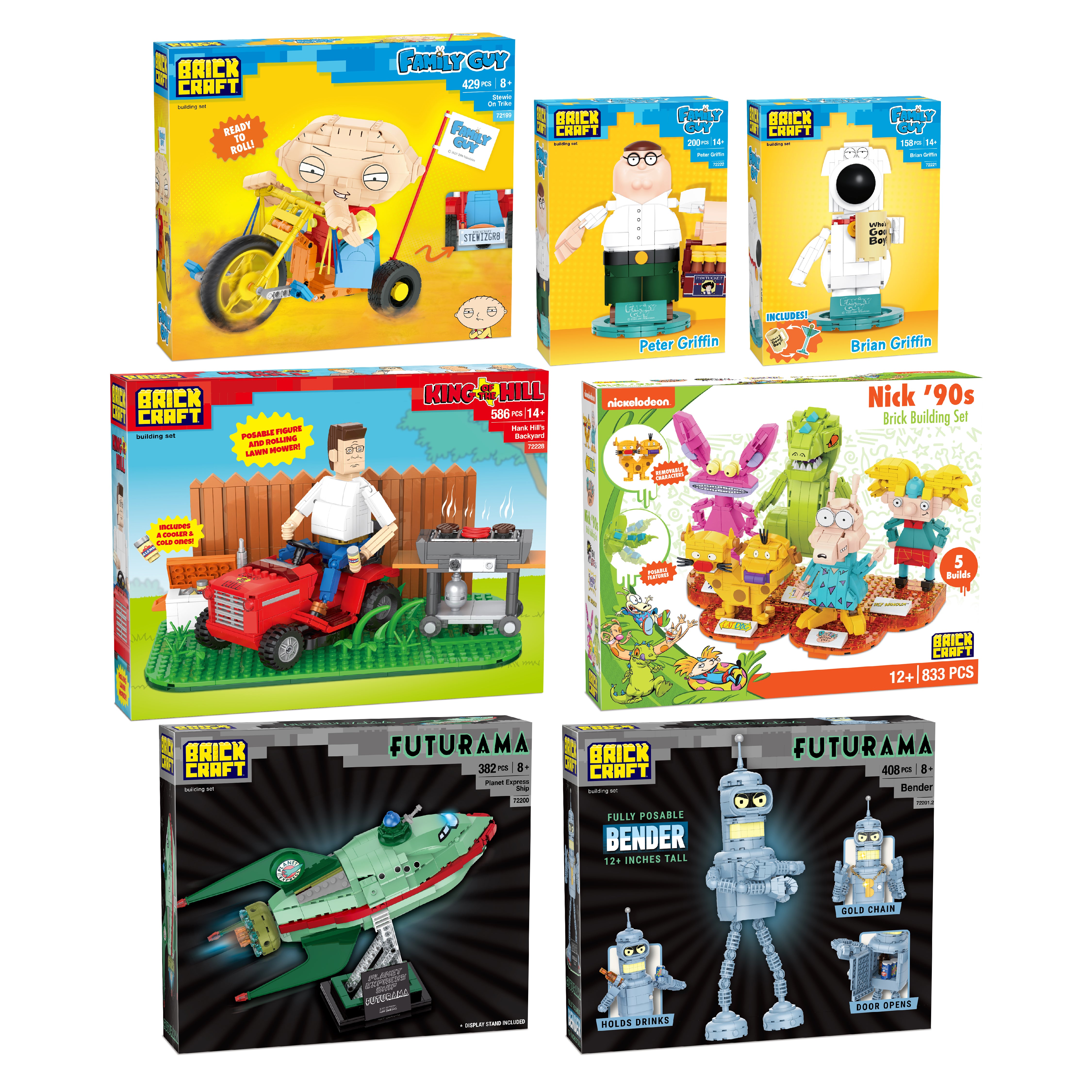 Brickcraft Toon Dad Bundle Brick Building Set - 2,996 Pieces