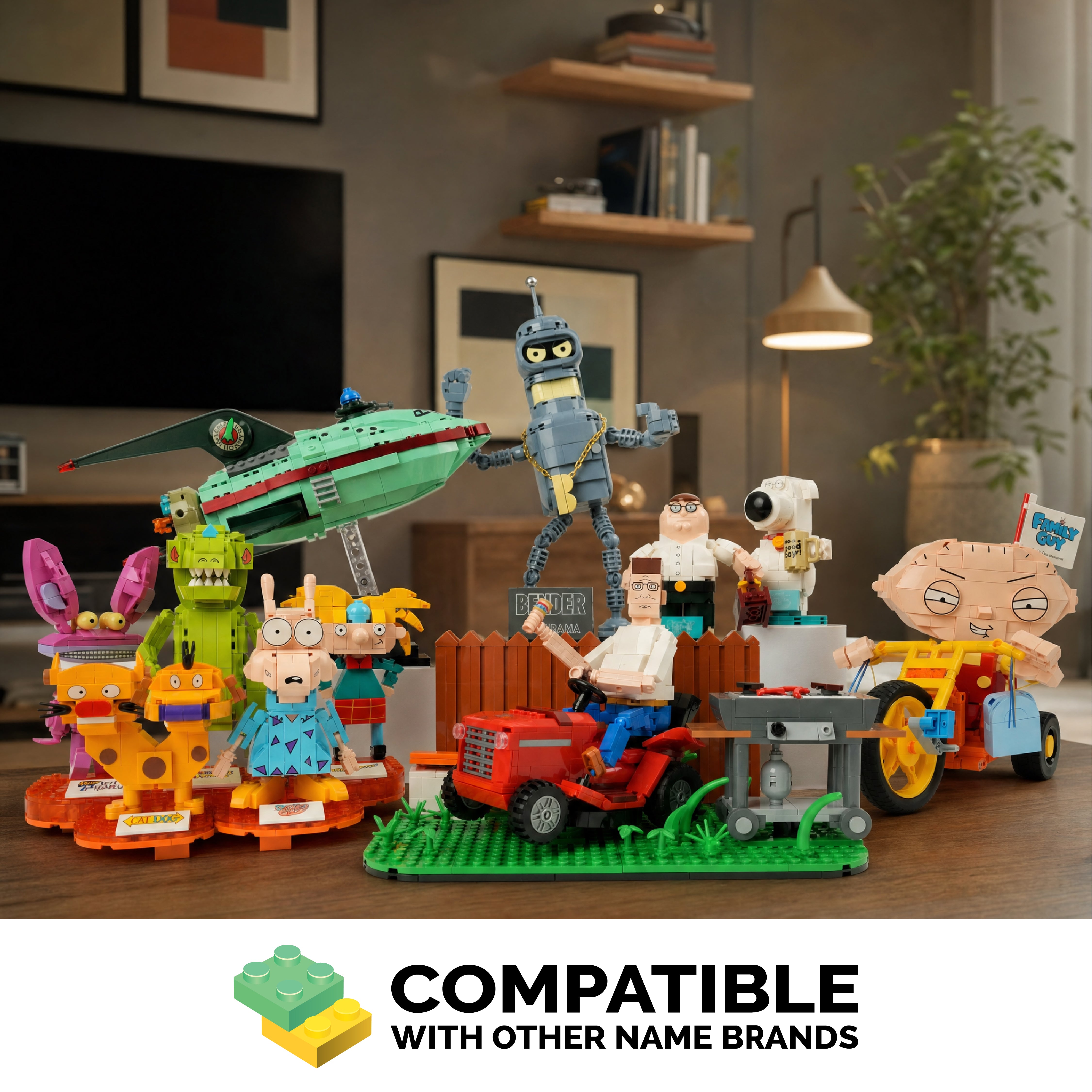 Brickcraft Toon Dad Bundle Brick Building Set - 2,996 Pieces